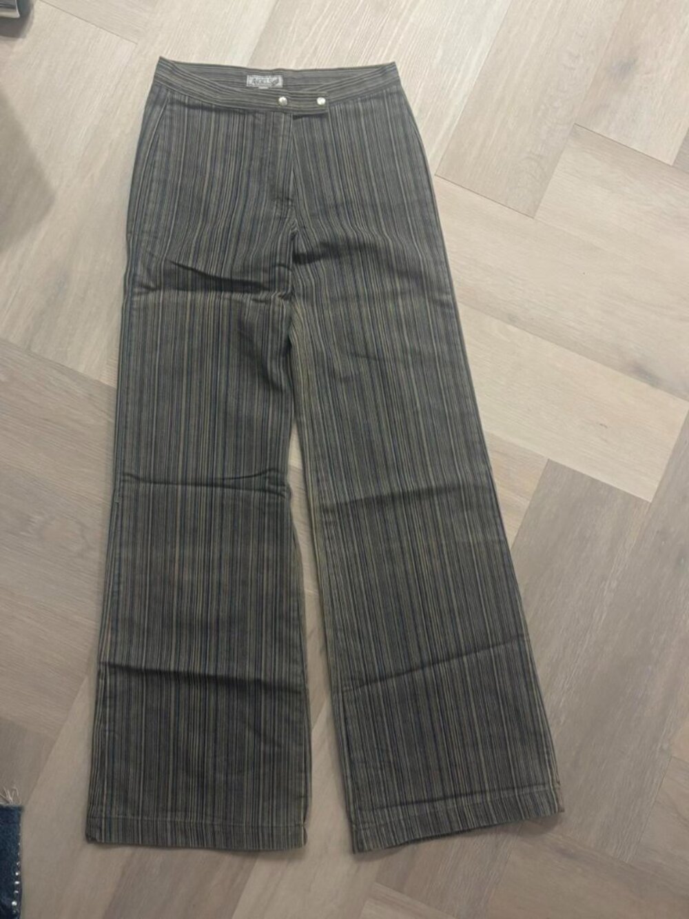 Angel Black Pinstripe Pants